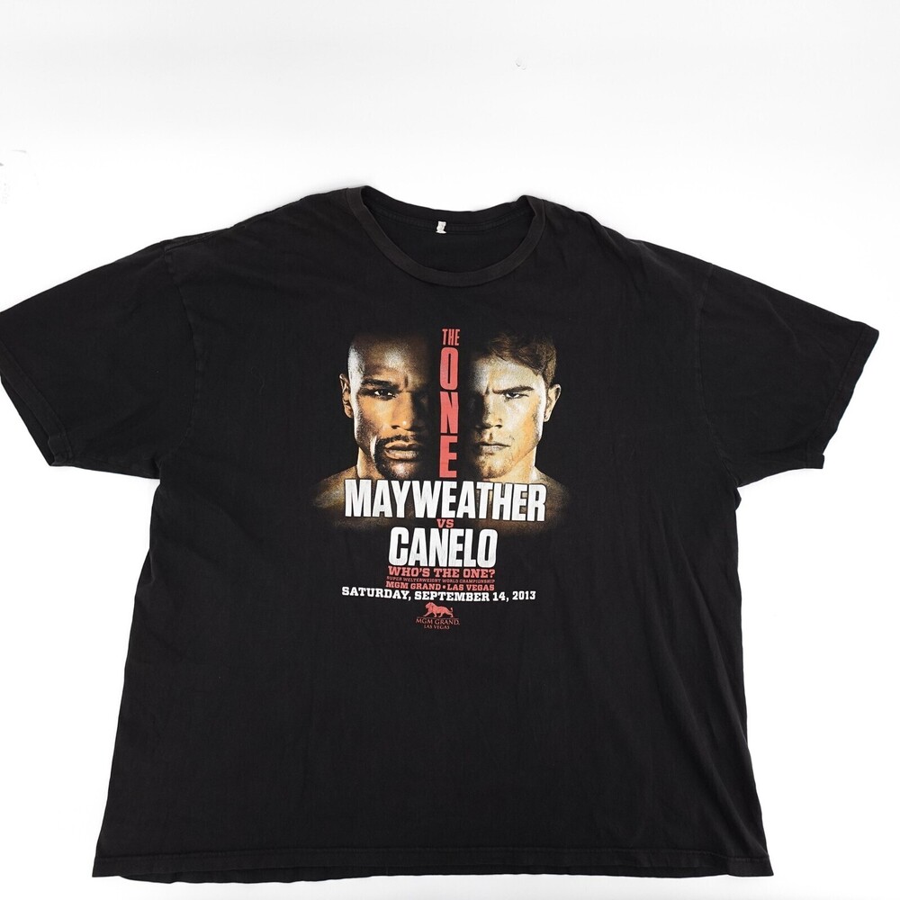 Mayweather vs Canelo Shirt Mens 3XL Black MGM Grand Boxing Fight Tee 2013 XXL